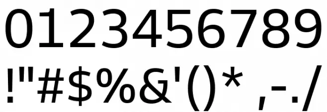 Goldman Sans Regular Font OTHER CHARS