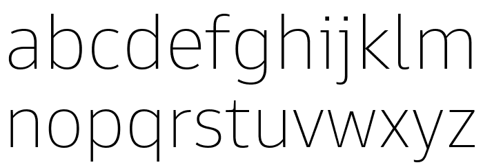 Goldman Sans Thin Font LOWERCASE