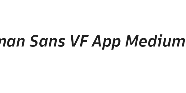 Goldman Sans VF App Medium Italic Logo