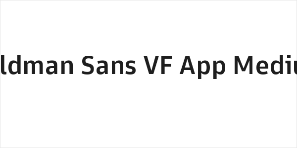 Goldman Sans VF App Medium Logo