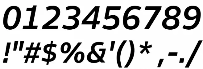 Goldman Sans VF Medium Italic Font OTHER CHARS