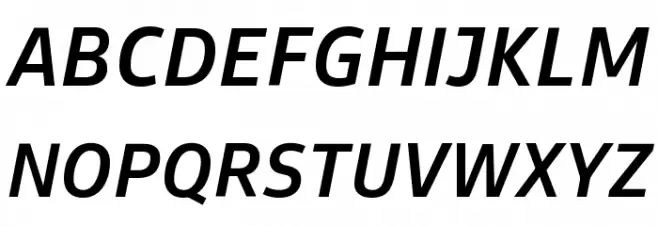 Goldman Sans VF Medium Italic Polices MAJUSCULES
