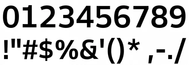 Goldman Sans VF Medium Font OTHER CHARS