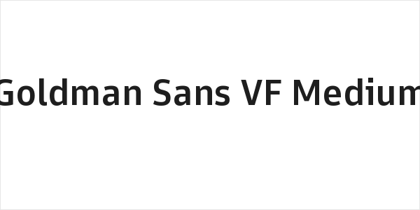 Goldman Sans VF Medium Logo
