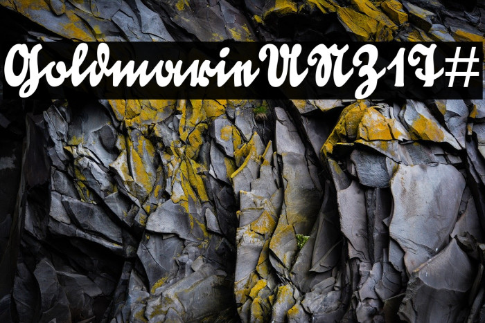 GoldmarieUNZ1T# Font examples