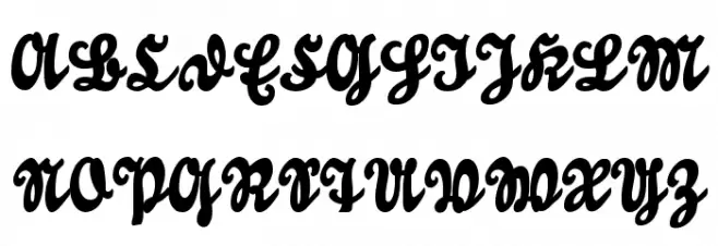 GoldmarieUNZ1T# Font Litere mari