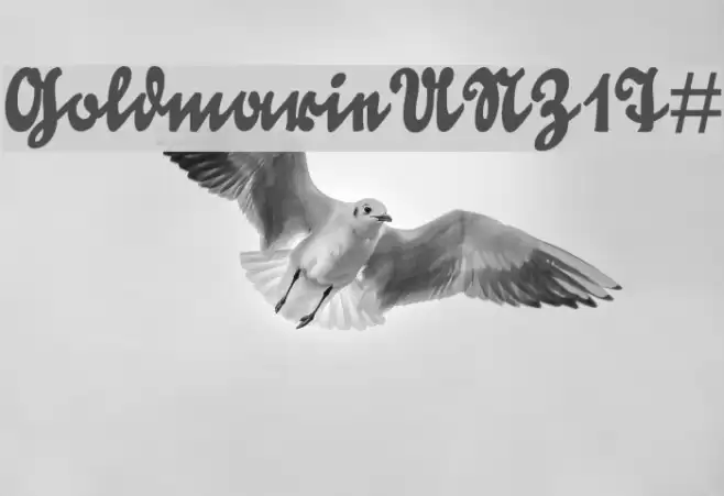 GoldmarieUNZ1T# Font examples