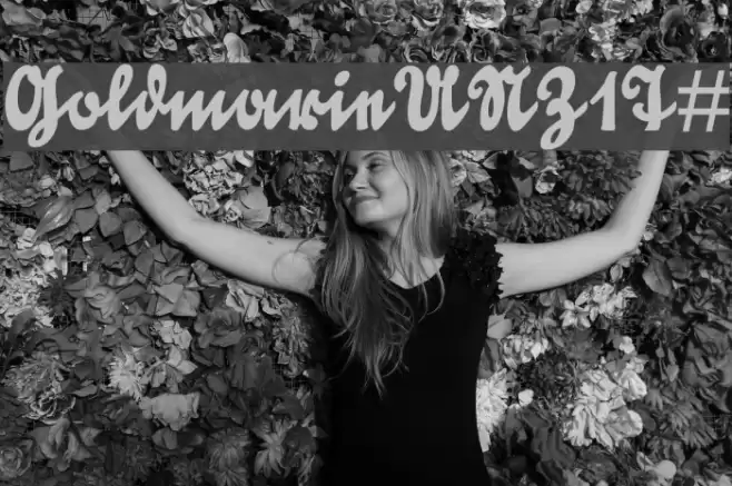 GoldmarieUNZ1T# Font examples