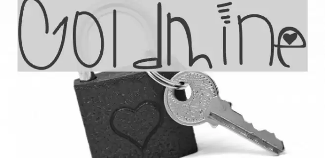 Goldmine Font examples