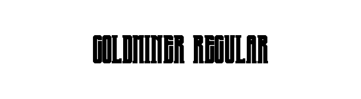 Goldminer  Regular  नि: शुल्क फ़ॉन्ट्स डाउनलोड