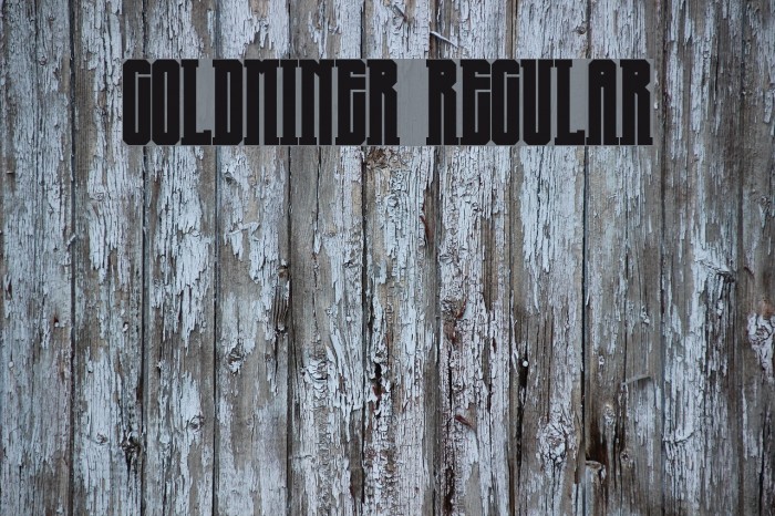 Goldminer Regular Font examples