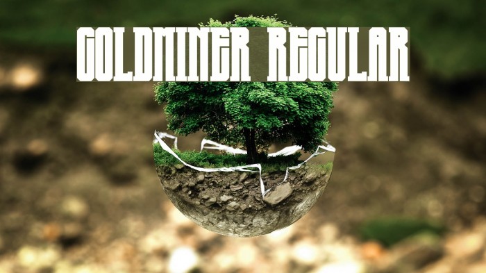 Goldminer Regular Font examples
