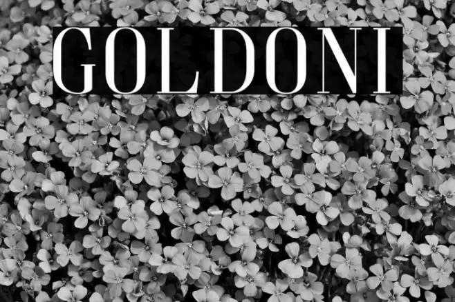 Goldoni Font examples