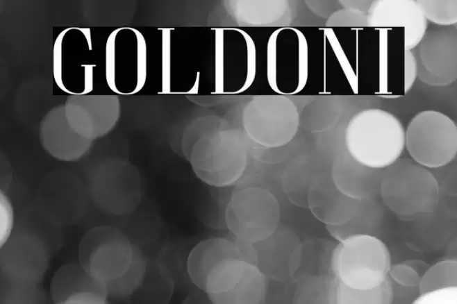 Goldoni Font examples