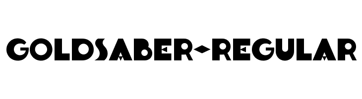 Goldsaber-Regular  フリーフォントのダウンロード