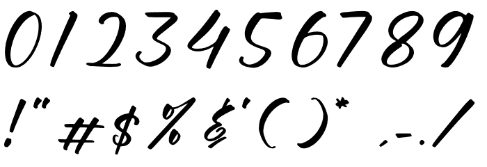 Goldtime Selindry Font OTHER CHARS