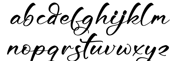 Goldtime Selindry Font LOWERCASE