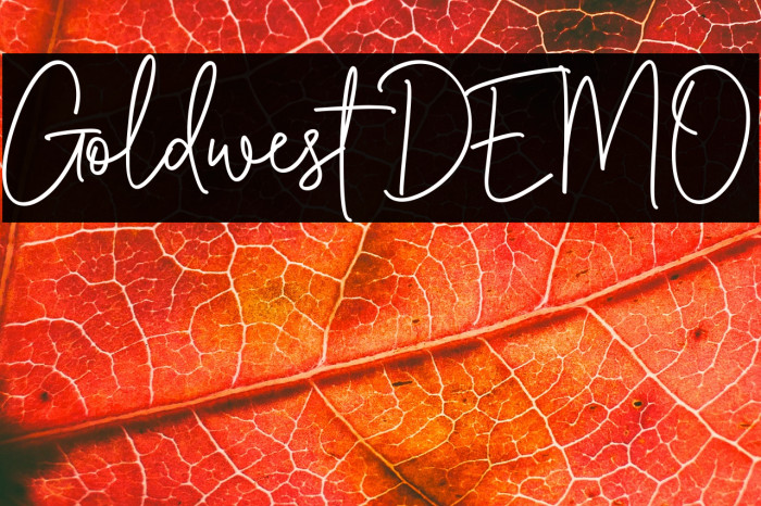 Goldwest DEMO Example 1