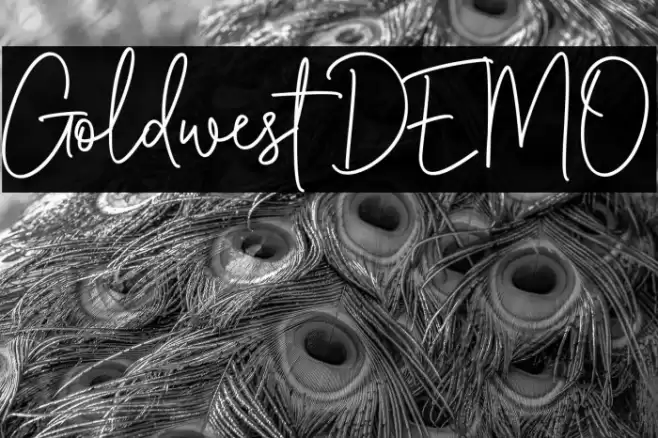 Goldwest DEMO Font examples