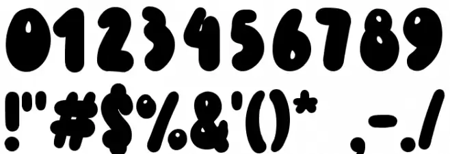 Goldy Boldy Font OTHER CHARS