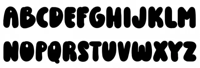 Goldy Boldy Font UPPERCASE