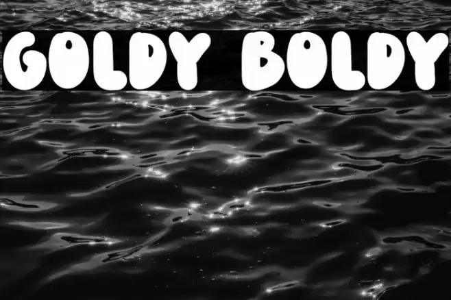 Goldy Boldy Font examples