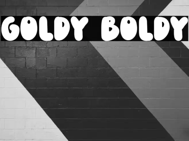 Goldy Boldy Font examples