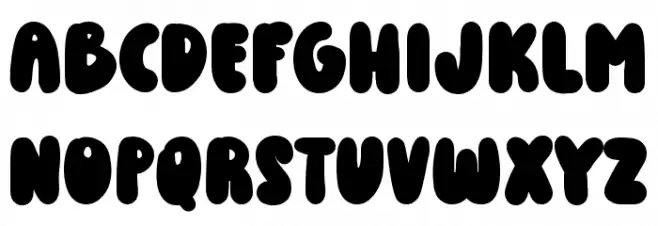 Goldy Boldy Font LOWERCASE