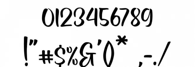 Goldy FREE Font OTHER CHARS