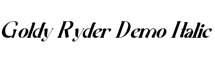 Goldy Ryder Demo Italic  Descarca Fonturi Gratis