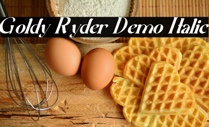Goldy Ryder Demo Italic Example 1