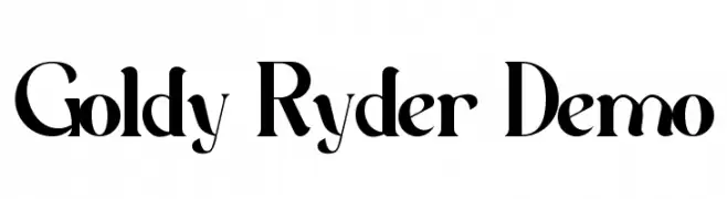 Goldy Ryder Demo  नि: शुल्क फ़ॉन्ट्स डाउनलोड