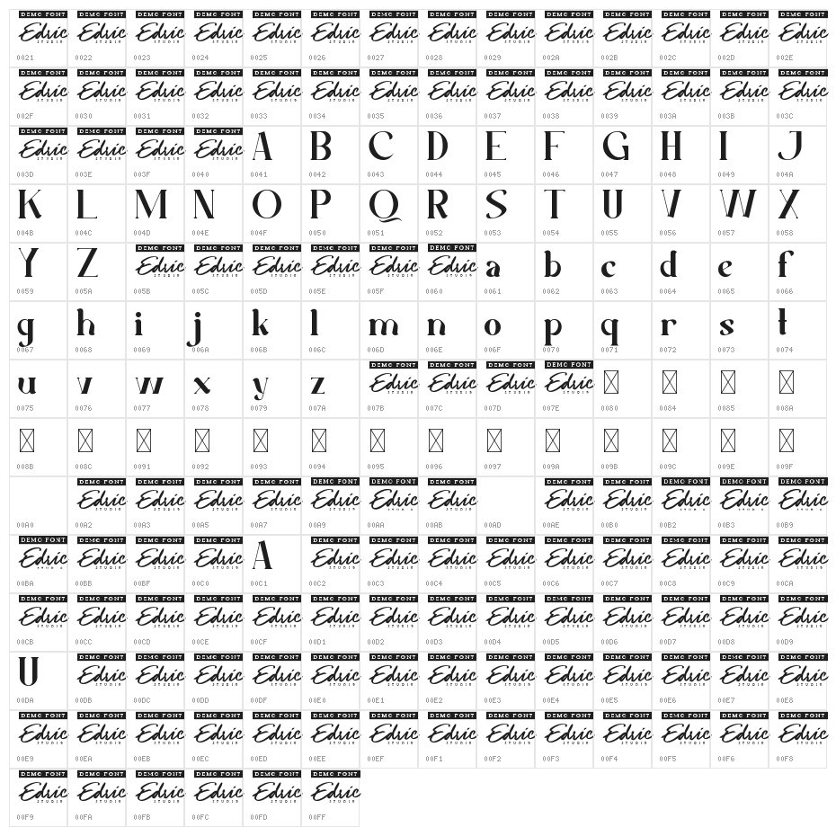 Goldy Ryder Demo Character Map