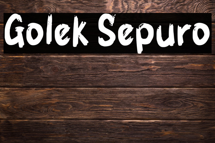 Golek Sepuro Example 1