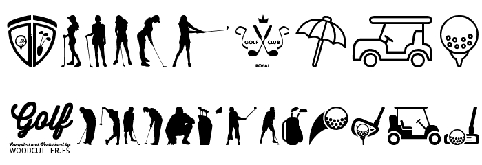 Golf Icons Font OTHER CHARS