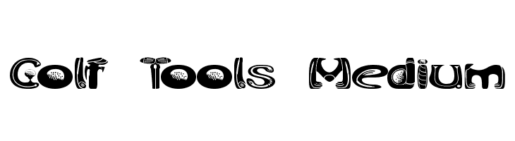 Golf Tools Medium Font