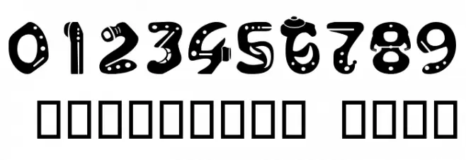 Golf Tools Medium Font OTHER CHARS