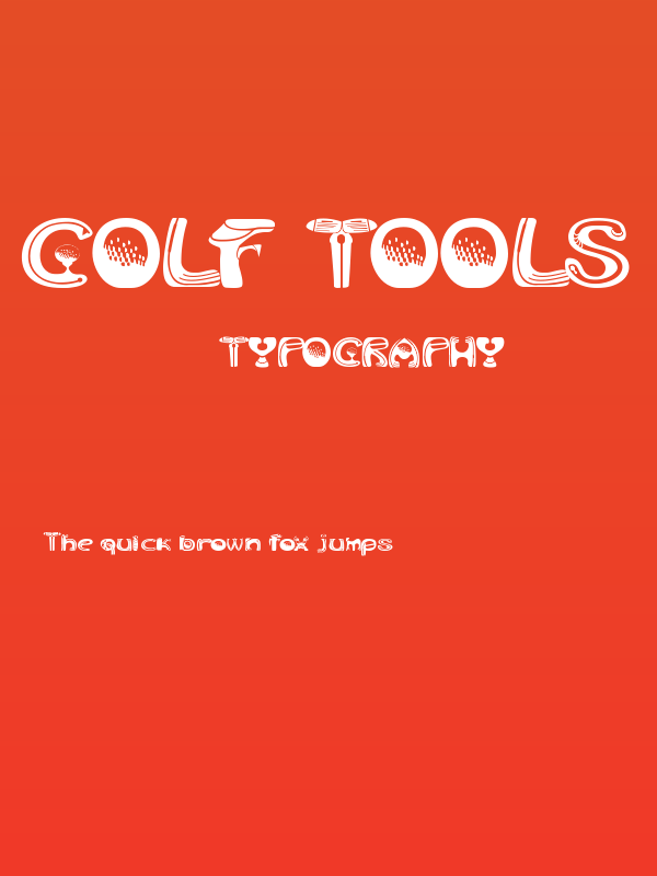 Golf Tools Medium Poster