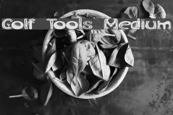 Golf Tools Medium Font examples