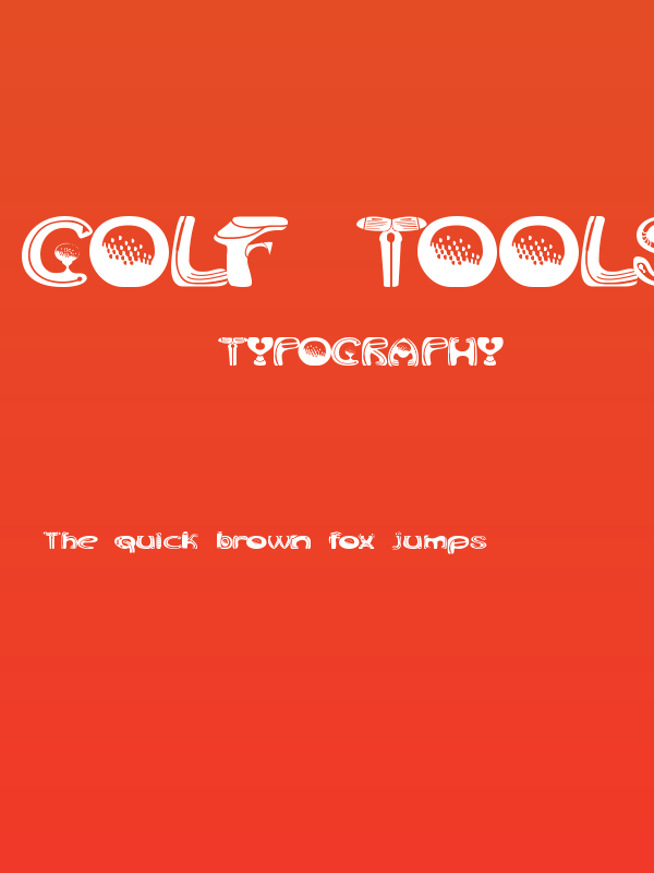 Golf Tools Medium Poster