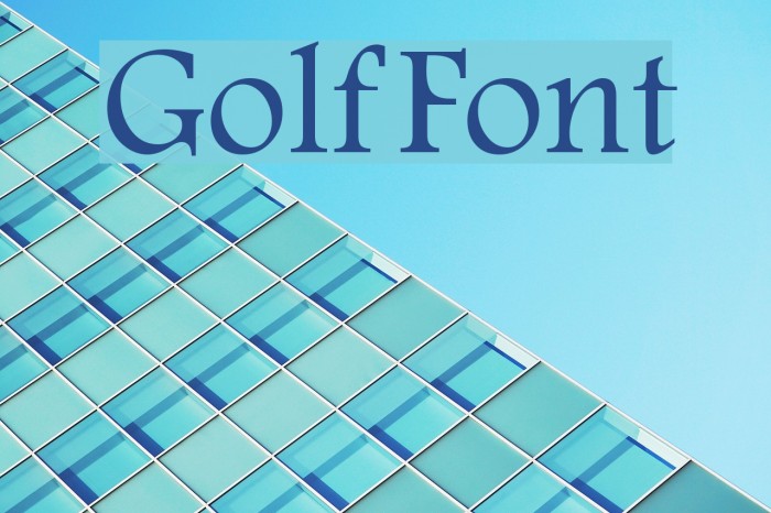 Golf Font - FFonts.net