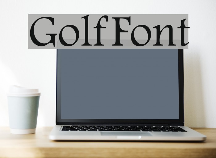 Golf Font examples