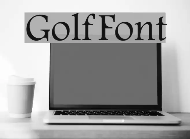Golf Font examples