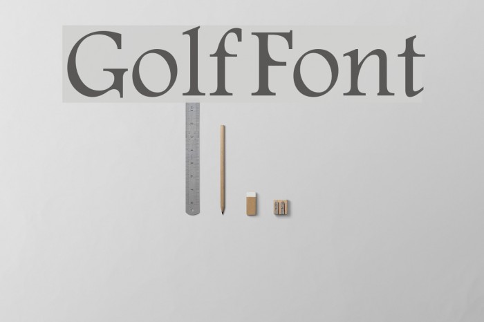Golf Font examples
