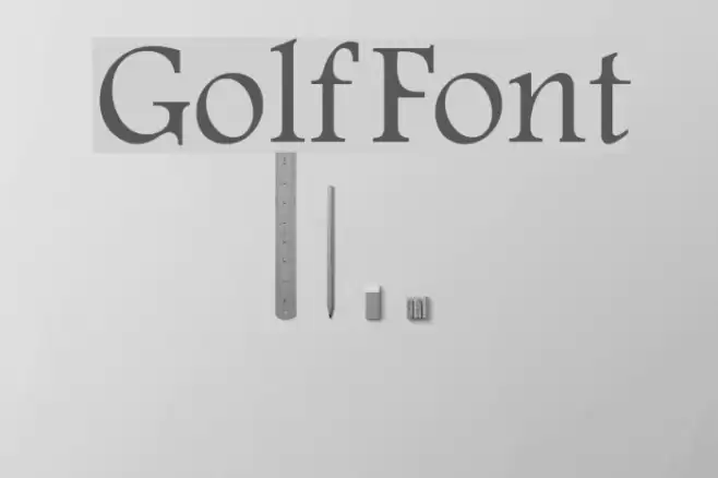 Golf Font examples