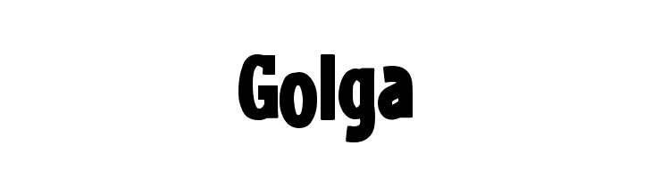 Golga  フリーフォントのダウンロード