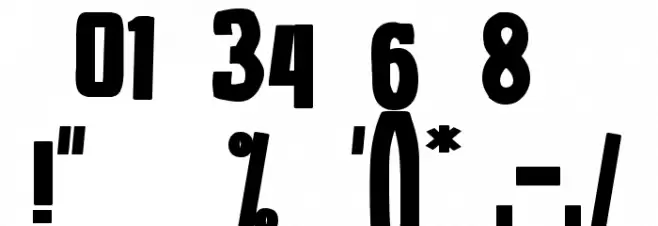 Golga Font OTHER CHARS