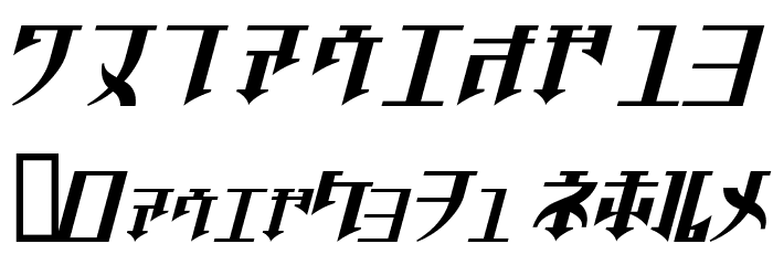 Golgotha Oblique J. Font OTHER CHARS