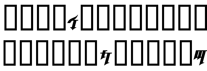 Golgotha Oblique J. Font UPPERCASE