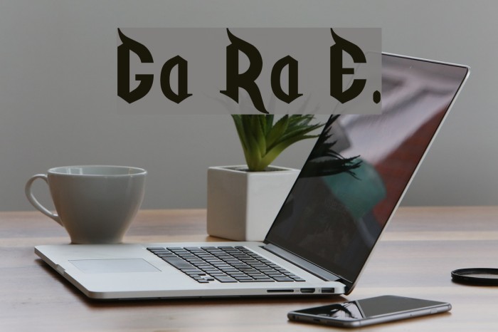 Golgotha Regular E. Font examples